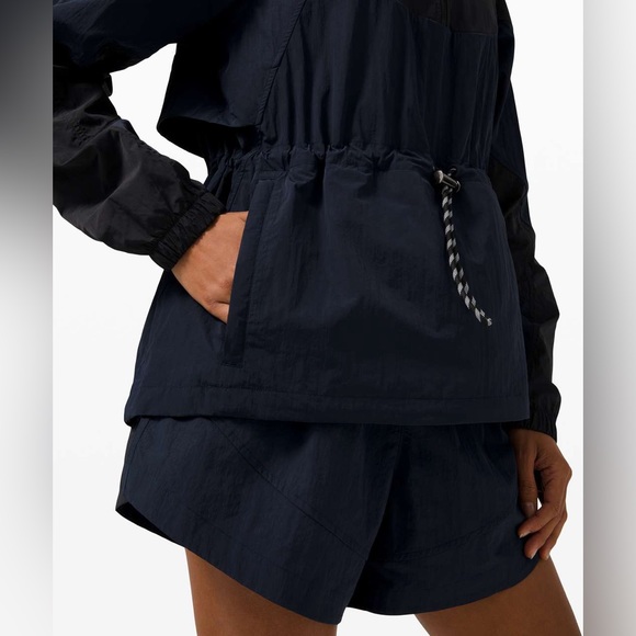 Lululemon Evergreen Anorak size 2 True Navy/Black TRNV/BLK - Picture 4 of 5
